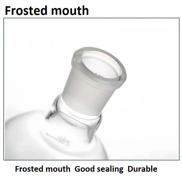 High-temperature resistant quartz single mouth round-bottom flask standard frosted mouth distillation reaction flask with high purity and high light transmittance can be customized