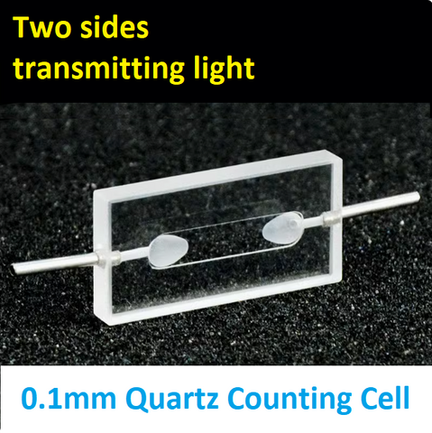 Optical Path 0.1mm/0.05mm Integrated Quartz Counting Cell counter Flow Cuvette 8ul Glued Combination Process Ultraviolet Quartz Cuvette