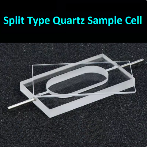 Optical Path Length 5mm Split Type Quartz Sample Cell Counting Cell Flow Cuvette Glued Combination Process Two Sides Transmitting Light Ultraviolet Quartz Cuvette