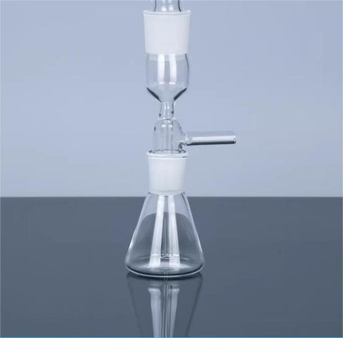 Quartz Gas Washing Apparatus Gas filtration frits Conical flask triangular flask 150ml laboratory glassware