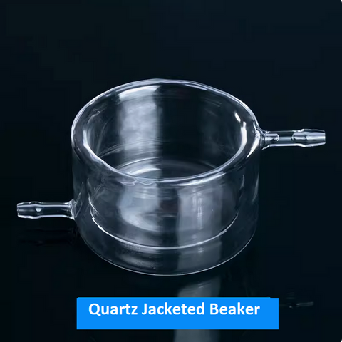 Quartz Photocatalytic Reaction Apparatus Quartz Jacketed Beaker Double-layer Beaker Photocatalytic reactor 20ml 500ml