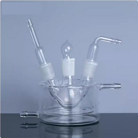 Quartz Photocatalytic Reaction Apparatus Quartz Jacketed Beaker Double-layer Beaker Photocatalytic reactor 20ml 500ml