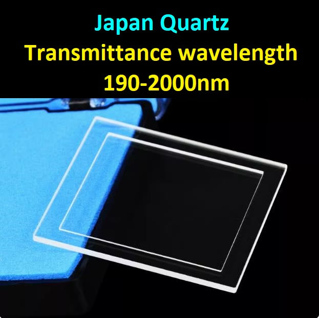 Quartz Sample Cell Cuvette Reflection Fluorescent 50*50mm Groove Depth 0.5mm 1mm Ultraviolet JGS1 Quartz Inner Groove Polished High Transmittance Customized