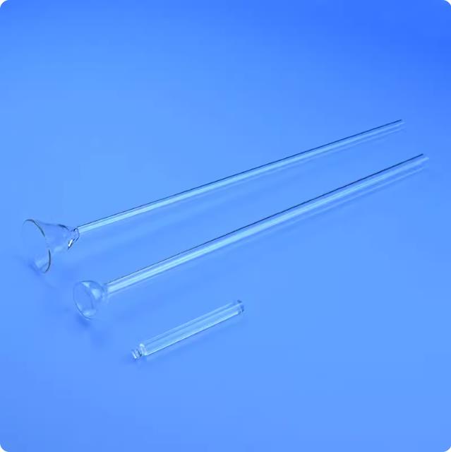 Quartz bet tube applicable to Mike 3Flex three-station full-function gas adsorption instrument filling rod funnel