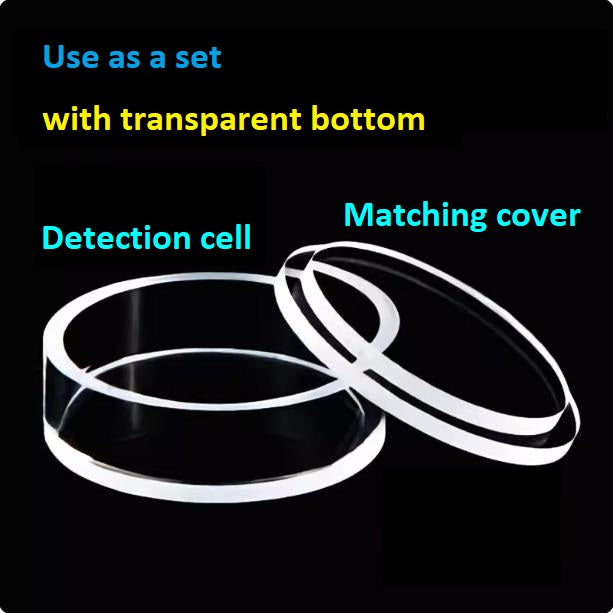 Quartz cuvette cylindrical shape powder fluorescent sample cell reflecting cuvette