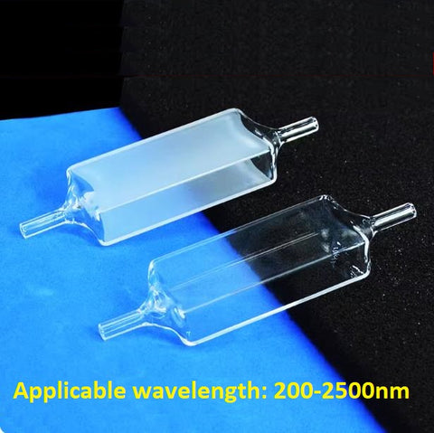 Quartz flow cuvette 10/20mm dual optical path optical glued integrated process with good fluidity resistant to acid, alkali, and high temperatures UV cuvette