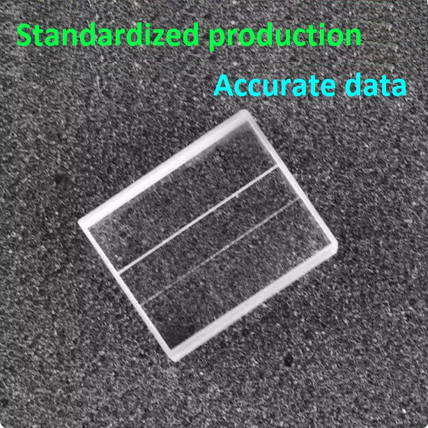 Quartz fluorescence flow sample cell flow tank cuvette open at both ends thick wall without bottom six sides transmitting light