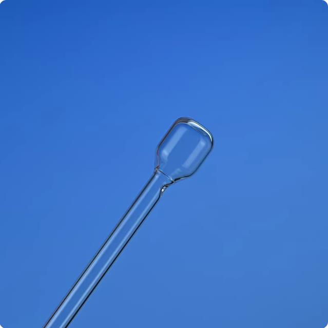 Quartz glass BET sample tube funnel filling rod adsorption tube quartz adsorption column