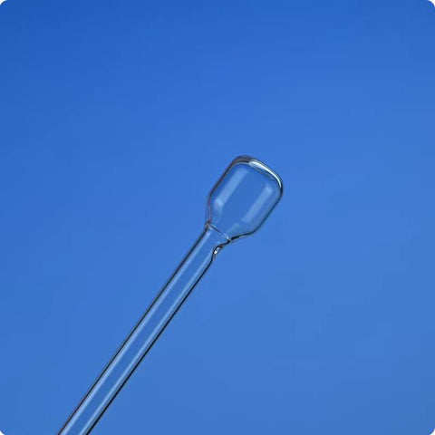 Quartz glass BET sample tube funnel filling rod adsorption tube quartz adsorption column