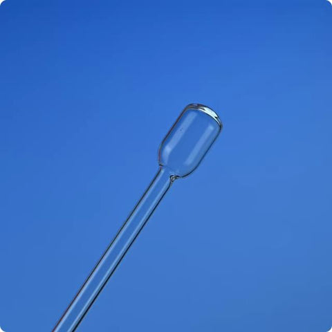 Quartz glass BET sample tube funnel filling rod adsorption tube quartz adsorption column