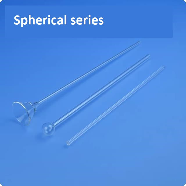 Quartz glass BET sample tube funnel filling rod adsorption tube quartz adsorption column
