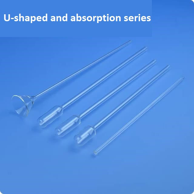Quartz glass BET sample tube funnel filling rod adsorption tube quartz adsorption column