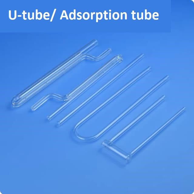 Quartz glass BET sample tube funnel filling rod adsorption tube quartz adsorption column