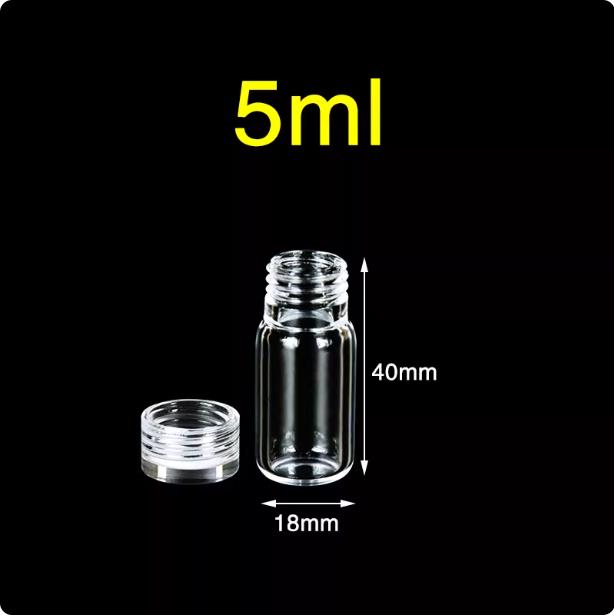 Quartz glass threaded bottle screw-mouthed sampling bottle sealed reagent bottle with quartz cover matched more resistant to high temperatures 2/5/10/20/30/40/50/100ml in stock/customizable