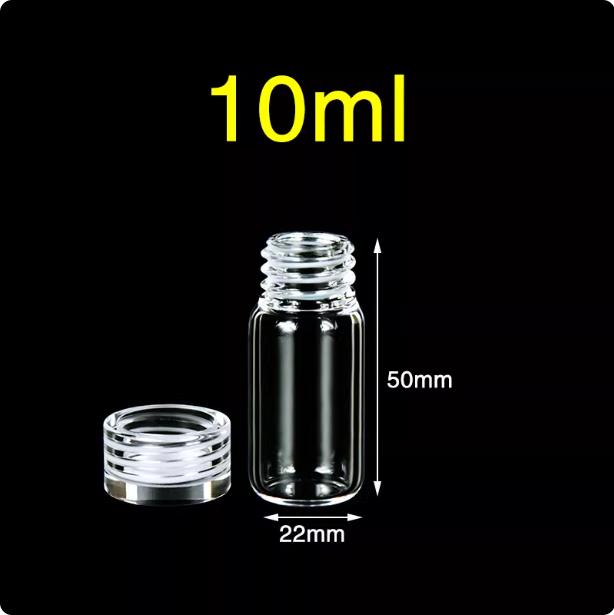 Quartz glass threaded bottle screw-mouthed sampling bottle sealed reagent bottle with quartz cover matched more resistant to high temperatures 2/5/10/20/30/40/50/100ml in stock/customizable