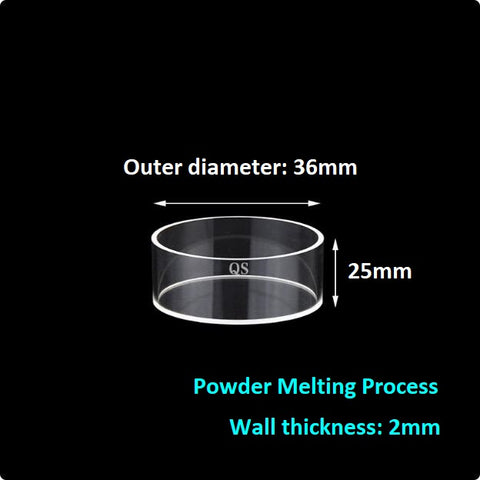 Quartz reflection cuvette for measuring reflected light Cylindrical quartz cuvette One-piece cylinder acid and alkali resistant organic fluorescent powder sample cell