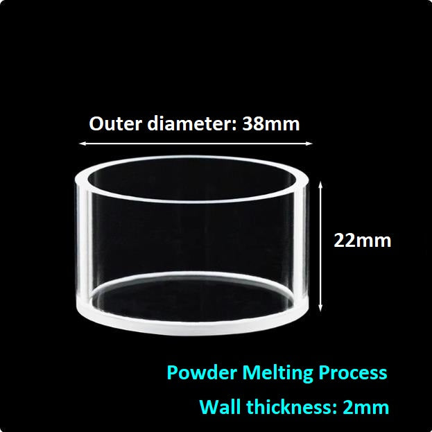Quartz reflection cuvette for measuring reflected light Cylindrical quartz cuvette One-piece cylinder acid and alkali resistant organic fluorescent powder sample cell