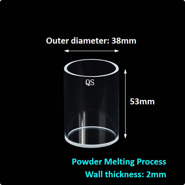 Quartz reflection cuvette for measuring reflected light Cylindrical quartz cuvette One-piece cylinder acid and alkali resistant organic fluorescent powder sample cell