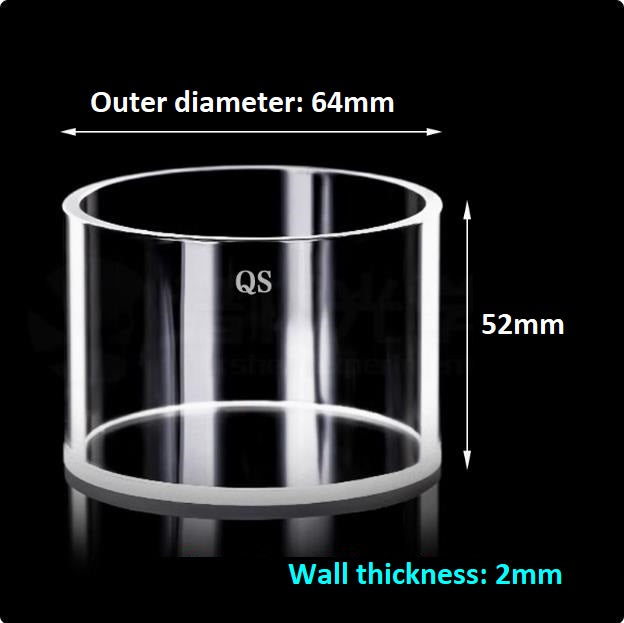 Quartz reflection cuvette for measuring reflected light Cylindrical quartz cuvette One-piece cylinder acid and alkali resistant organic fluorescent powder sample cell
