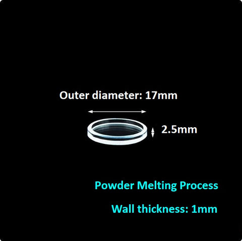Quartz reflection cuvette for measuring reflected light Cylindrical quartz cuvette One-piece cylinder acid and alkali resistant organic fluorescent powder sample cell
