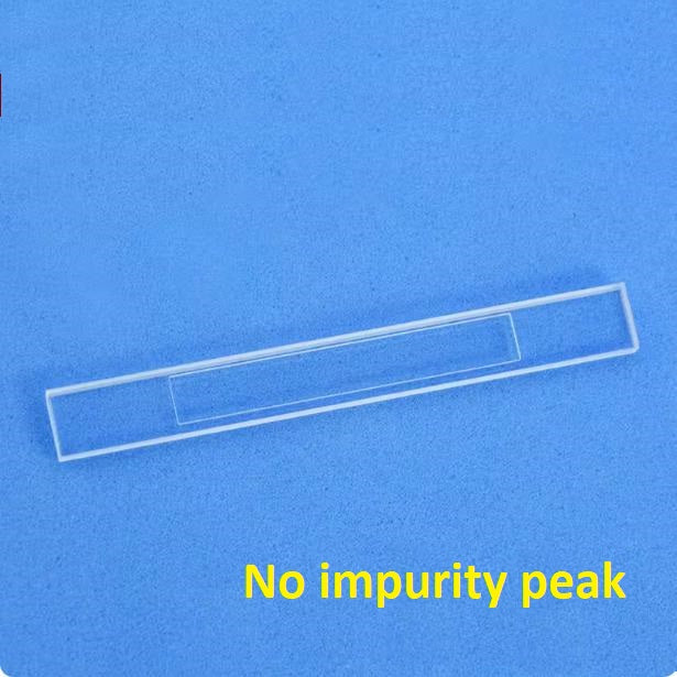 Quartz sample cell cuvette fluorescent solid detection 61*7*2.5mm groove depth 0.5 mm ultraviolet transmitting JGS1 polished in the groove customizable