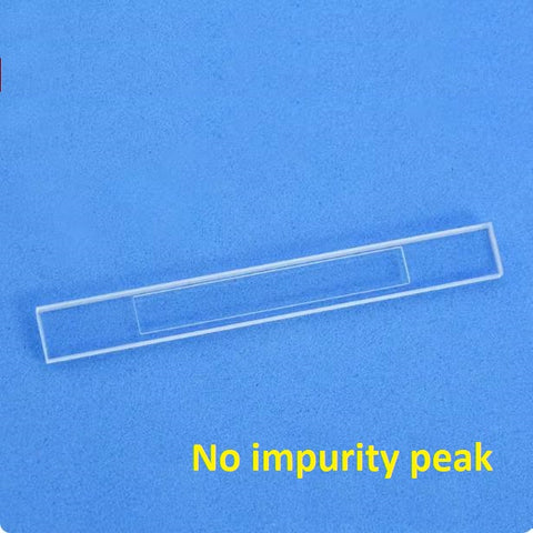 Quartz sample cell cuvette fluorescent solid detection 61*7*2.5mm groove depth 0.5 mm ultraviolet transmitting JGS1 polished in the groove customizable