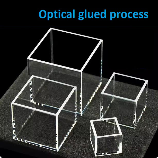 Quartz square fluorescence reaction cell 20/30/40/50mm with lid large capacity integrated molding resistant to high temperatures and corrosion customizable