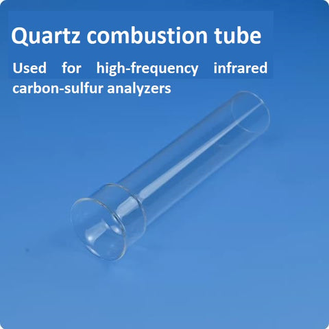 Quartz combustion tube used for high-frequency infrared carbon-sulfur analyzers quartz glass tube high temperature resistance