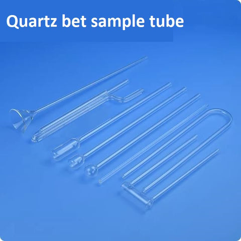 Quartz glass BET sample tube funnel filling rod adsorption tube quartz adsorption column