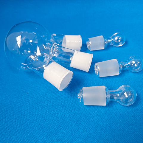 Three-Neck Fused Quartz Glass Flasks with Standard Mouth 24/29