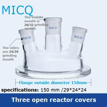 Single-layer reaction kettle, quick disassembly type open reactor, split single neck, three neck, four neck, five neck, chemistry laboratory synthesis flask, flat bottom, round bottom, spherical, cylindrical