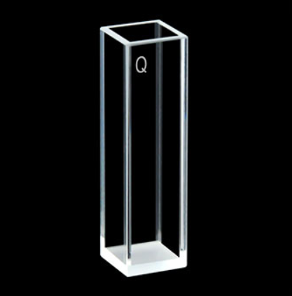 10mm Standard Quartz Fluorescence Cuvette With Lid/Four Polished Windows 2pcs