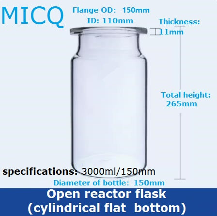 Single-layer reaction kettle, quick disassembly type open reactor, split single neck, three neck, four neck, five neck, chemistry laboratory synthesis flask, flat bottom, round bottom, spherical, cylindrical