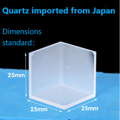 Quartz Internal Reflection Pyramid 25x25mm Customizable Coating Wall Thickness 2mm High Precision Quartz Pyramid