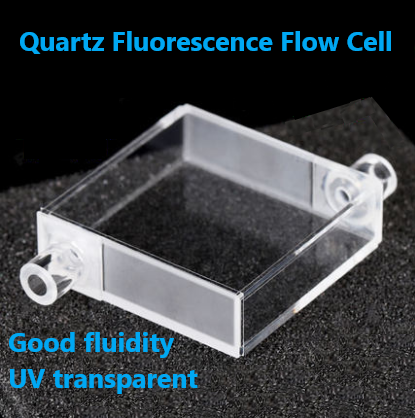 16ml Quartz Fluorescent Flow Cell High Transmittance Ultraviolet Quad Light Cuvette