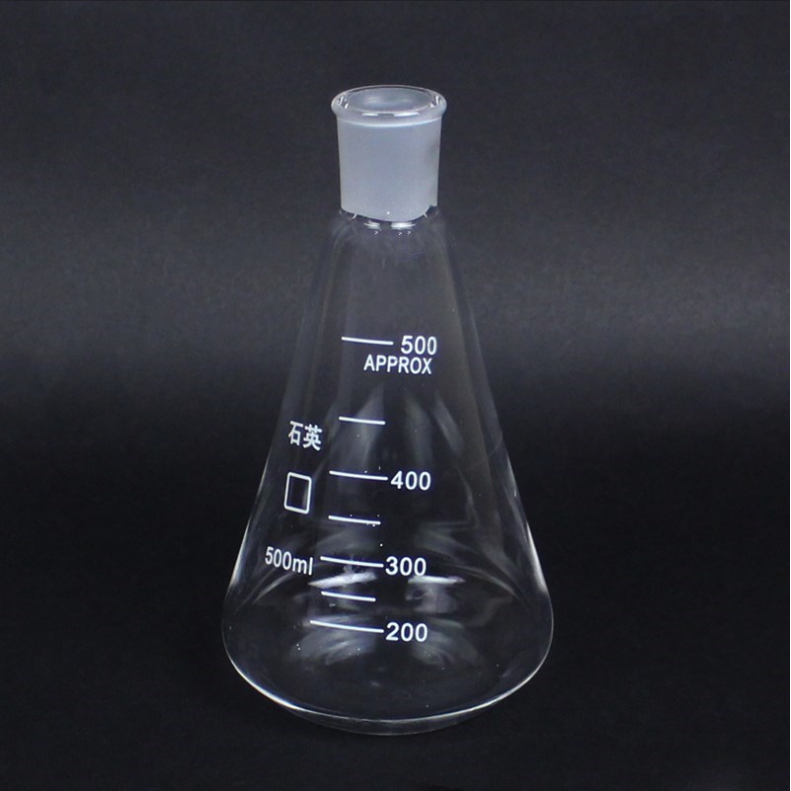 Quartz reflux device 250 500 1000ml high temperature resistant quartz glass condenser tube for boron content determination COD boron-free reflux device standard port triangular flask quartz conical flask