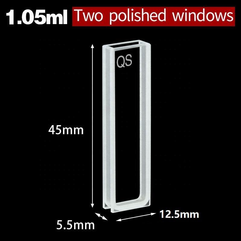 3mm Standard Quartz Cuvette with Lid/QuartzCell/Reaction Cuvette/Spectrophotometers 2pcs - MICQstore