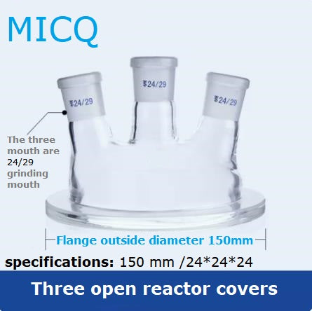 Single-layer reaction kettle, quick disassembly type open reactor, split single neck, three neck, four neck, five neck, chemistry laboratory synthesis flask, flat bottom, round bottom, spherical, cylindrical