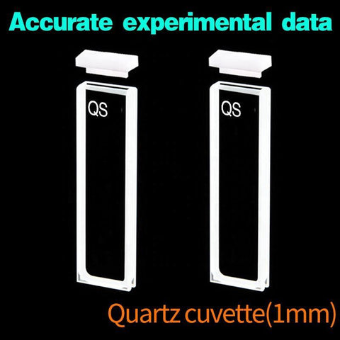1mm Standard Quartz Fluorescence Cuvette With Lid/Four Polished Windows 2pcs - MICQstore