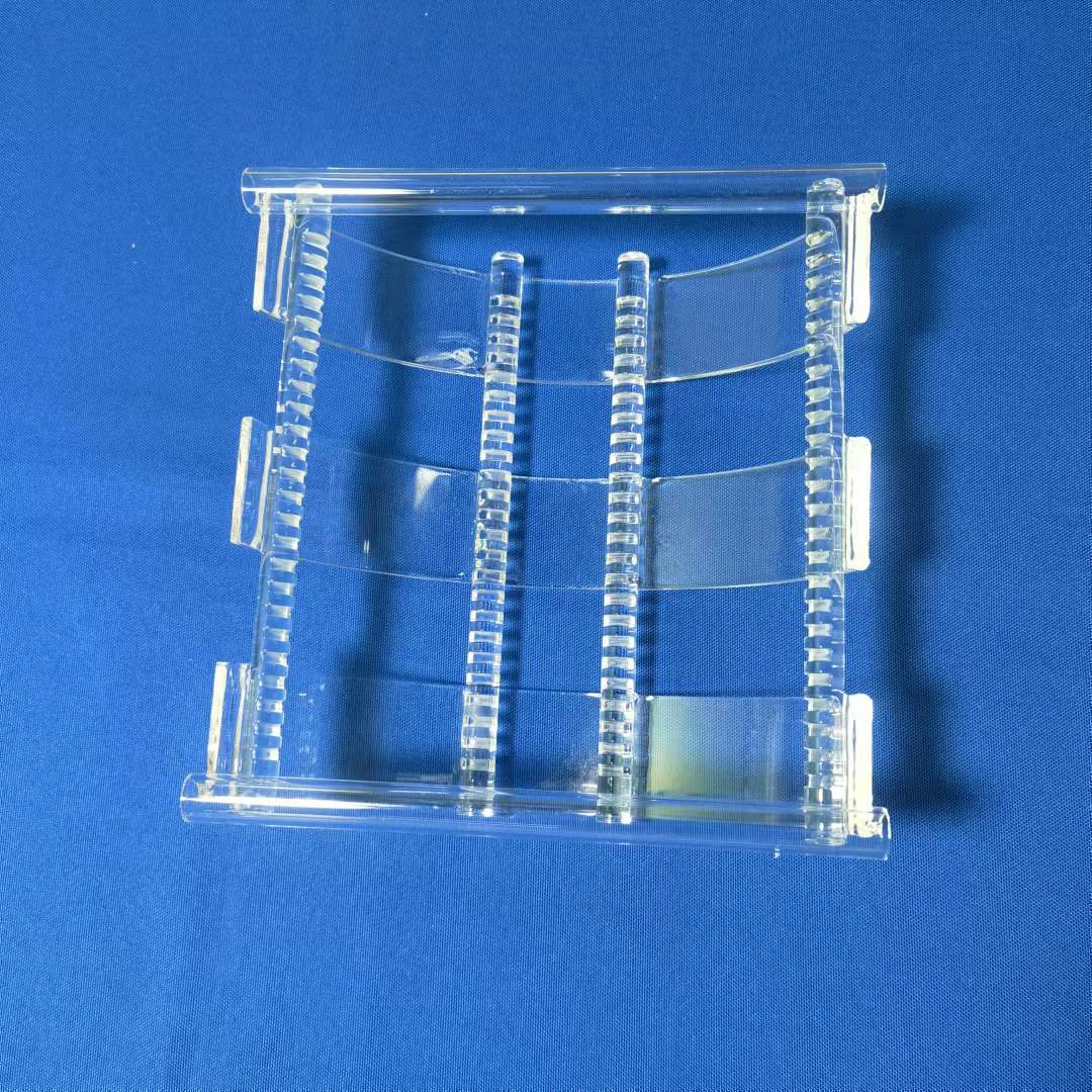 2/3/4/6/8 inch quartz annealing boat, semiconductor wafer rack insert ...