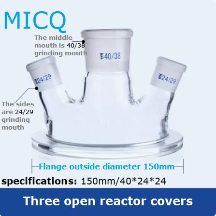 Single-layer reaction kettle, quick disassembly type open reactor, split single neck, three neck, four neck, five neck, chemistry laboratory synthesis flask, flat bottom, round bottom, spherical, cylindrical