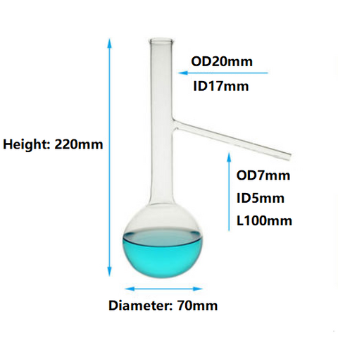 Anti-corrosion High Temperature Resistance High Purity Silica Fused Quartz Distilled Flask Can Be Customized - MICQstore