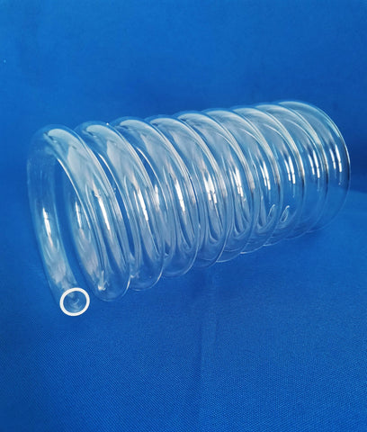 Anti-corrosion High Temperature Resistance Silica Fused Quartz Spiral Coil Tube/Pipe - MICQstore