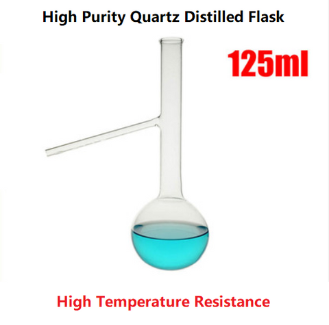 Anti-corrosion High Temperature Resistance High Purity Silica Fused Quartz Distilled Flask Can Be Customized - MICQstore