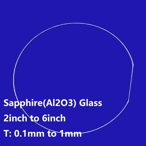 Double Polished Sapphire(Al2O3) Glass Single Crystal Substrate 2inch to 6inch