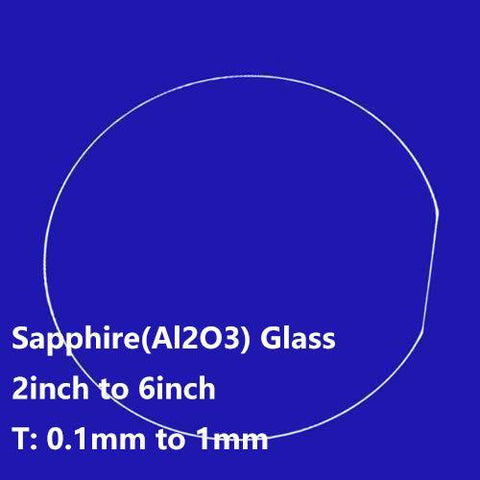 Double Polished Sapphire(Al2O3) Glass Single Crystal Substrate 2inch to 6inch