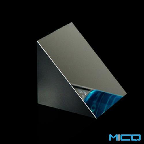 Optical Triangular Prism with Aluminum Coating and Right Angle 90 Degrees - MICQstore