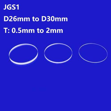 3 Lastre Vetro Ottico JGS1 In Silice Fusa, 30x30x1mm, Lucidatura Doppio Lato, Quarzo