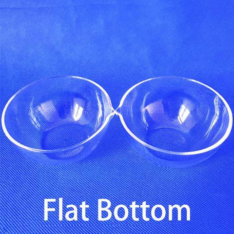 Quartz Evaporating Dishes with Flat & Round Bottom  50ml to 1000ml - MICQstore