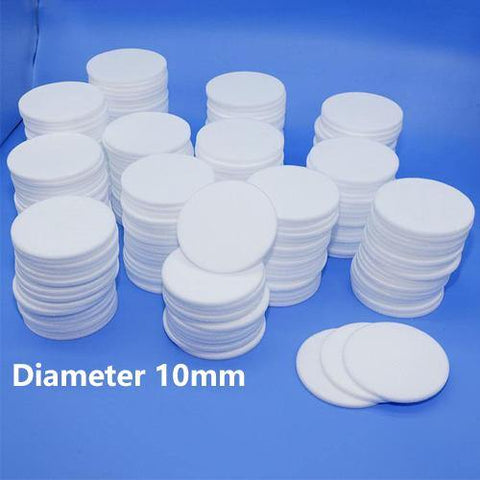 Quartz Frits / Quartz Filters / Quartz Sinters / Quartz Fritted Discs Diameter 10mm - MICQstore